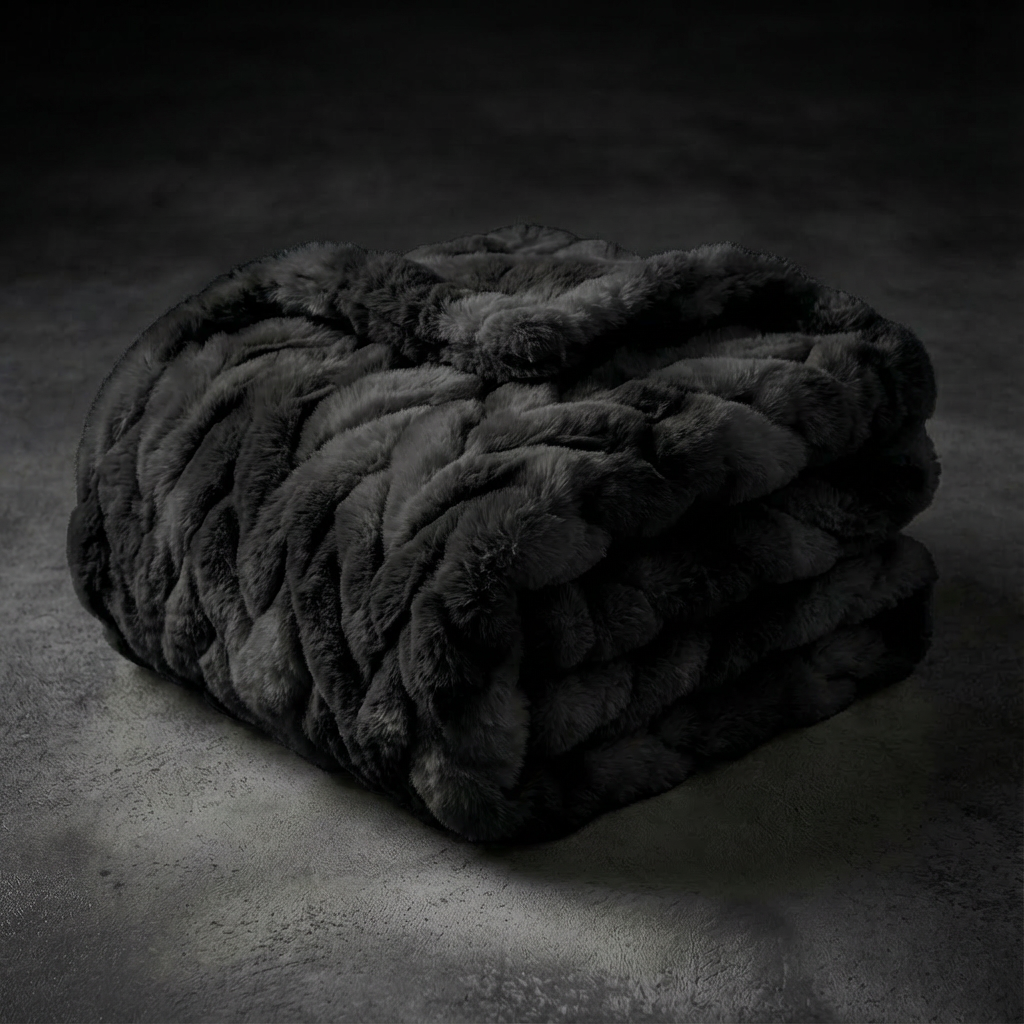 Premium Faux Fur Plush Weighted Blanket