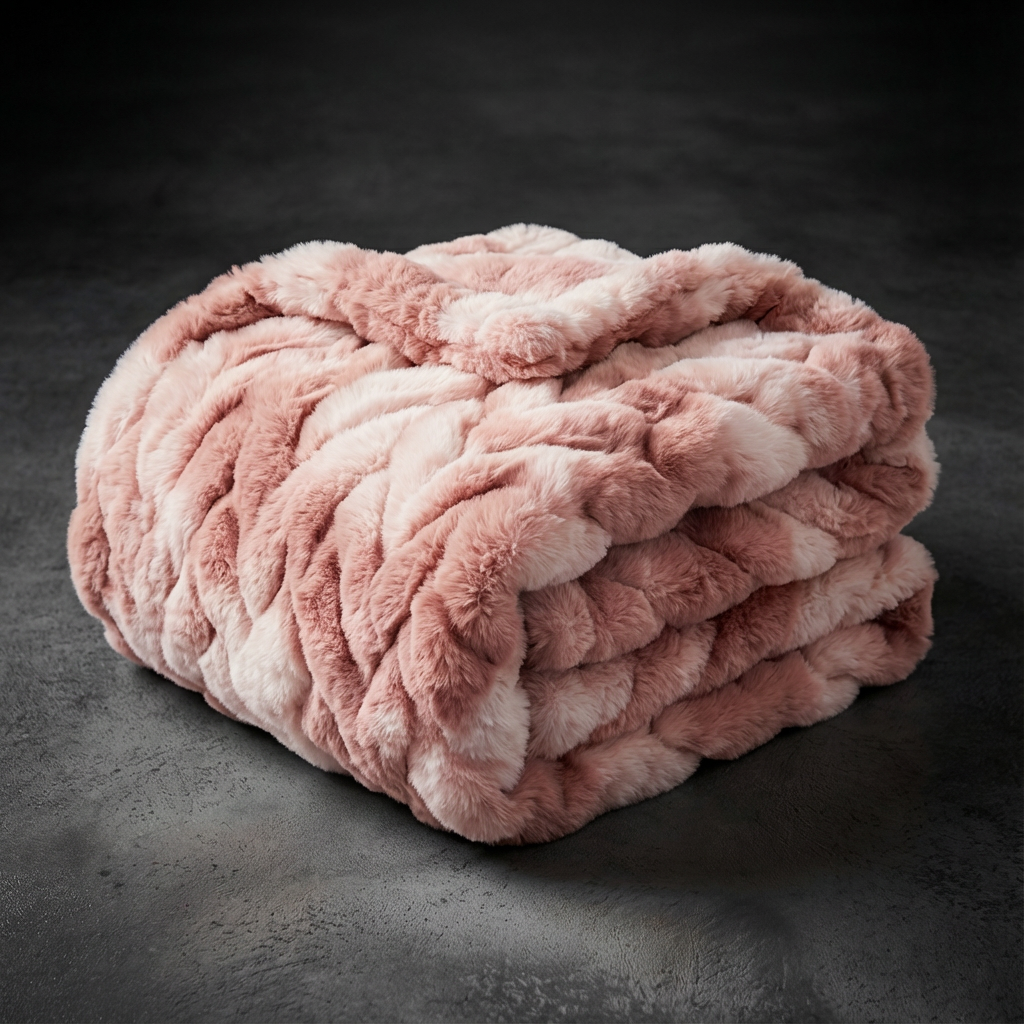 Premium Faux Fur Plush Weighted Blanket