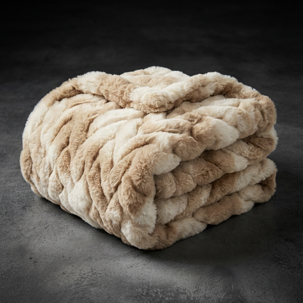Premium Faux Fur Plush Weighted Blanket
