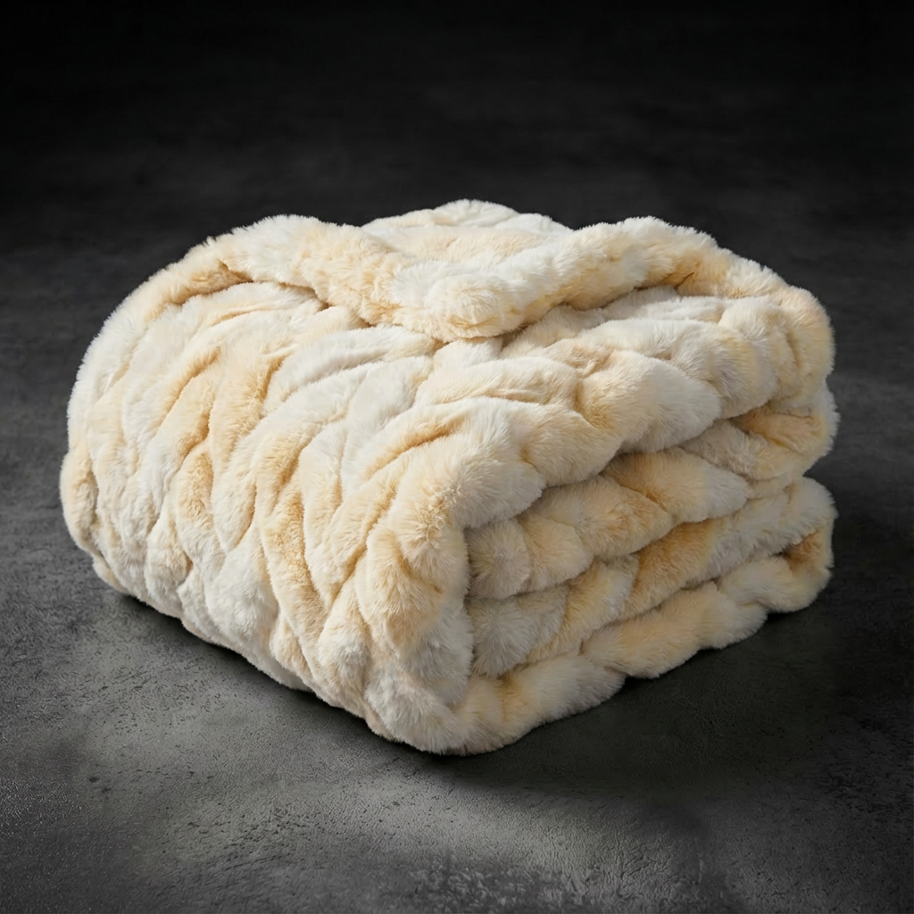 Premium Faux Fur Plush Weighted Blanket