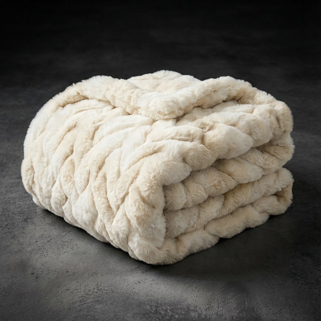 Premium Faux Fur Plush Weighted Blanket